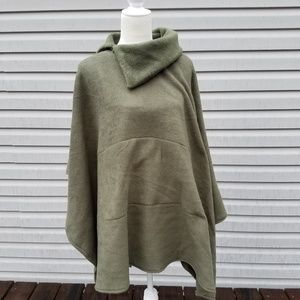 Fleece poncho home made